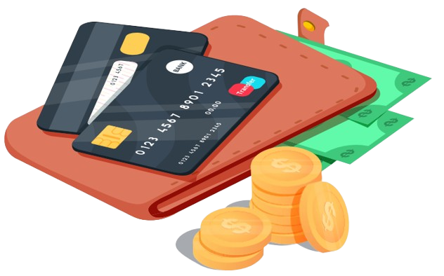 cash and credit card icon